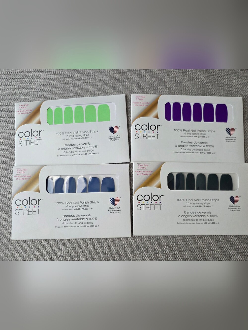 Color Street Nail Polish Strips  Lot Of 4 Sets